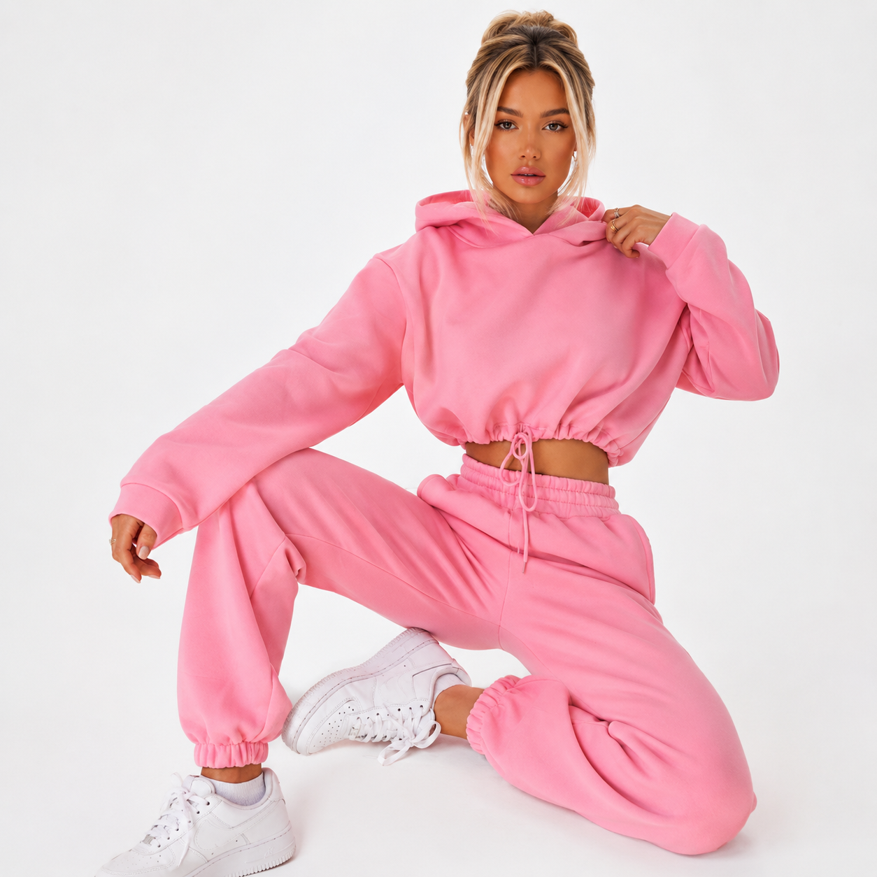 Ensemble Jogging Femme 2 Pièces – Sweat à Capuche & Pantalon Assorti | Look Sportif & Tendance